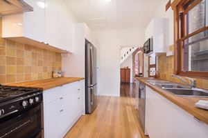 The modern kitchen at 9 Alfred Street Terrace.