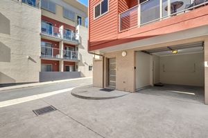The Garage of a 2 Bedroom Townhouse Apartment at Birmingham Gardens Townhouses.