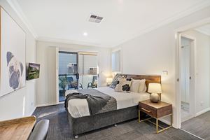 The Second Bedroom of a 5 Bedroom Townhouse Apartment at Birmingham Gardens Townhouses.